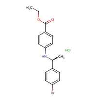 CAS:  | OR475013 | Ethyl 4-[[(1S)-1-(4-bromophenyl)ethyl]amino]benzoate hydrochloride