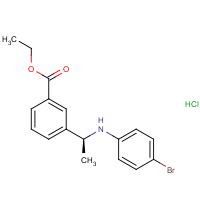 CAS:  | OR475014 | Ethyl 3-[(1S)-1-(4-bromoanilino)ethyl]benzoate hydrochloride
