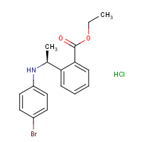 CAS:  | OR475016 | Ethyl 2-[(1S)-1-(4-bromoanilino)ethyl]benzoate hydrochloride