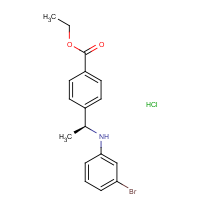 CAS:  | OR475018 | Ethyl 4-[(1S)-1-(3-bromoanilino)ethyl]benzoate hydrochloride