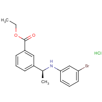 CAS:  | OR475020 | Ethyl 3-[(1S)-1-(3-bromoanilino)ethyl]benzoate hydrochloride