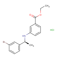 CAS:  | OR475021 | Ethyl 3-[[(1S)-1-(3-bromophenyl)ethyl]amino]benzoate hydrochloride
