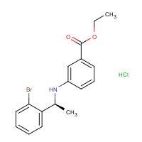 CAS:  | OR475023 | Ethyl 3-[[(1S)-1-(2-bromophenyl)ethyl]amino]benzoate hydrochloride