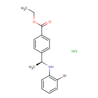 CAS:  | OR475024 | Ethyl 4-[(1S)-1-(2-bromoanilino)ethyl]benzoate hydrochloride
