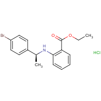 CAS:  | OR475025 | Ethyl 2-[[(1S)-1-(4-bromophenyl)ethyl]amino]benzoate hydrochloride