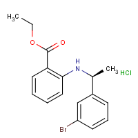 CAS:  | OR475027 | Ethyl 2-[[(1S)-1-(3-bromophenyl)ethyl]amino]benzoate hydrochloride