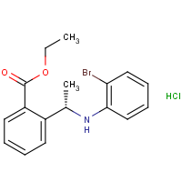 CAS:  | OR475028 | Ethyl 2-[(1S)-1-(2-bromoanilino)ethyl]benzoate hydrochloride
