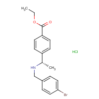 CAS:  | OR475046 | Ethyl 4-[(1S)-1-[(4-bromophenyl)methylamino]ethyl]benzoate hydrochloride