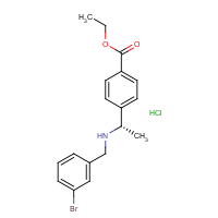 CAS:  | OR475047 | Ethyl 4-[(1S)-1-[(3-bromophenyl)methylamino]ethyl]benzoate hydrochloride