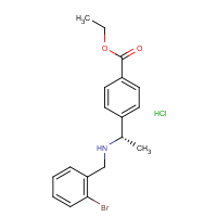 CAS:  | OR475048 | Ethyl 4-[(1S)-1-[(2-bromophenyl)methylamino]ethyl]benzoate hydrochloride
