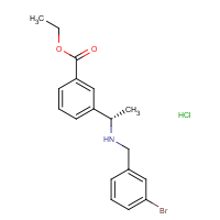 CAS:  | OR475050 | Ethyl 3-[(1S)-1-[(3-bromophenyl)methylamino]ethyl]benzoate hydrochloride