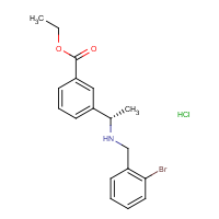 CAS:  | OR475051 | Ethyl 3-[(1S)-1-[(2-bromophenyl)methylamino]ethyl]benzoate hydrochloride