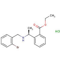 CAS:  | OR475054 | Ethyl 2-[(1S)-1-[(2-bromophenyl)methylamino]ethyl]benzoate hydrochloride