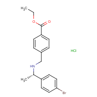 CAS:  | OR475055 | Ethyl 4-[[[(1S)-1-(4-bromophenyl)ethyl]amino]methyl]benzoate hydrochloride