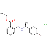 CAS:  | OR475057 | Ethyl 2-[[[(1S)-1-(4-bromophenyl)ethyl]amino]methyl]benzoate hydrochloride