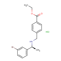 CAS:  | OR475058 | Ethyl 4-[[[(1S)-1-(3-bromophenyl)ethyl]amino]methyl]benzoate hydrochloride