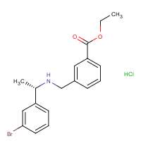 CAS:  | OR475059 | Ethyl 3-[[[(1S)-1-(3-bromophenyl)ethyl]amino]methyl]benzoate hydrochloride