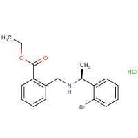 CAS:  | OR475066 | Ethyl 2-[[[(1S)-1-(2-bromophenyl)ethyl]amino]methyl]benzoate hydrochloride