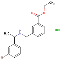 CAS:  | OR475093 | Ethyl 3-[[1-(3-bromophenyl)ethylamino]methyl]benzoate hydrochloride