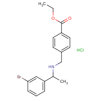 CAS:  | OR475094 | Ethyl 4-[[1-(3-bromophenyl)ethylamino]methyl]benzoate hydrochloride