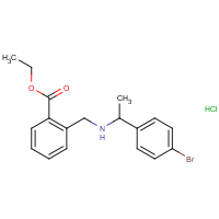 CAS:  | OR475095 | Ethyl 2-[[1-(4-bromophenyl)ethylamino]methyl]benzoate hydrochloride