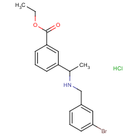 CAS:  | OR475102 | Ethyl 3-[1-[(3-bromophenyl)methylamino]ethyl]benzoate hydrochloride