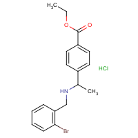 CAS:  | OR475104 | Ethyl 4-[1-[(2-bromophenyl)methylamino]ethyl]benzoate hydrochloride