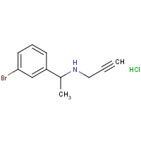 CAS:2367002-63-7 | OR475107 | N-[1-(3-Bromophenyl)ethyl]prop-2-yn-1-amine hydrochloride