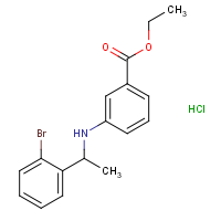 CAS:  | OR475129 | Ethyl 3-[1-(2-bromophenyl)ethylamino]benzoate hydrochloride