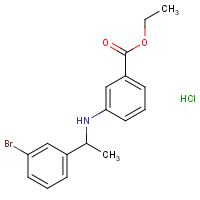 CAS:  | OR475131 | Ethyl 3-[1-(3-bromophenyl)ethylamino]benzoate hydrochloride