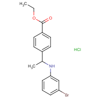 CAS:  | OR475134 | Ethyl 4-[1-(3-bromoanilino)ethyl]benzoate hydrochloride