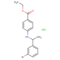 CAS:  | OR475137 | Ethyl 4-[1-(3-bromophenyl)ethylamino]benzoate hydrochloride