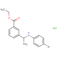 CAS:  | OR475138 | Ethyl 3-[1-(4-bromoanilino)ethyl]benzoate hydrochloride