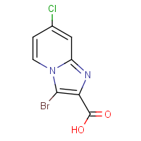 CAS: 2594436-02-7 | OR47911 | 3-Bromo-7-chloroimidazo[1,2-a]pyridine-2-carboxylic acid