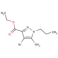 CAS: 1427024-12-1 | OR480008 | Ethyl 5-amino-4-bromo-1-propyl-pyrazole-3-carboxylate