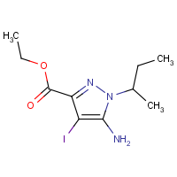 CAS: 1427021-96-2 | OR480016 | Ethyl 5-amino-4-iodo-1-sec-butyl-pyrazole-3-carboxylate