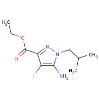 CAS: 1427023-00-4 | OR480023 | Ethyl 5-amino-4-iodo-1-isobutyl-pyrazole-3-carboxylate