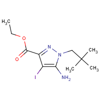 CAS: 1427021-75-7 | OR480027 | Ethyl 5-amino-1-(2,2-dimethylpropyl)-4-iodo-pyrazole-3-carboxylate