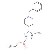 CAS:  | OR480040 | Ethyl 5-amino-1-(1-benzyl-4-piperidyl)pyrazole-3-carboxylate