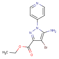 CAS: 1427013-64-6 | OR480070 | Ethyl 5-amino-4-bromo-1-(4-pyridyl)pyrazole-3-carboxylate