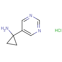 CAS: 1217340-83-4 | OR480092 | 1-Pyrimidin-5-ylcyclopropanamine hydrochloride