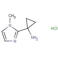 CAS:  | OR480099 | 1-(1-Methylimidazol-2-yl)cyclopropanamine hydrochloride