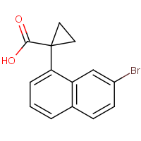 CAS: 1781387-15-2 | OR480144 | 1-(7-Bromonaphthalen-1-yl)cyclopropane-1-carboxylic acid