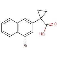 CAS:  | OR480148 | 1-(4-Bromonaphthalen-2-yl)cyclopropane-1-carboxylic acid
