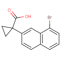 CAS: 1781365-73-8 | OR480151 | 1-(8-Bromonaphthalen-2-yl)cyclopropane-1-carboxylic acid