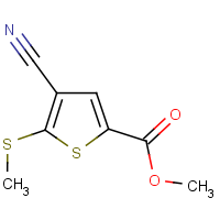 CAS:175202-48-9 | OR480203 | 4-Cyano-5-methylsulfanylthiophene-2-carboxylic acid methyl ester