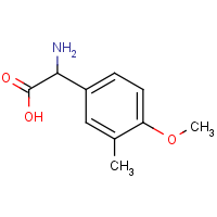 CAS:1024613-61-3 | OR480471 | 2-Amino-2-(4-methoxy-3-methyl-phenyl)acetic acid