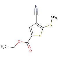 CAS:116170-84-4 | OR480788 | 4-Cyano-5-methylsulfanylthiophene-2-carboxylic acid ethyl ester