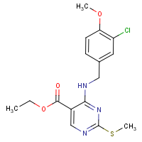 CAS: 330785-81-4 | OR48263 | Ethyl 4-[(3-chloro-4-methoxybenzyl)amino]-2-(methylthio)pyrimidine-5-carboxylate
