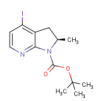 CAS: 2366997-18-2 | OR49068 | (2R)-4-Iodo-2-methyl-2,3-dihydro-1H-pyrrolo[2,3-b]pyridine, N-BOC protected